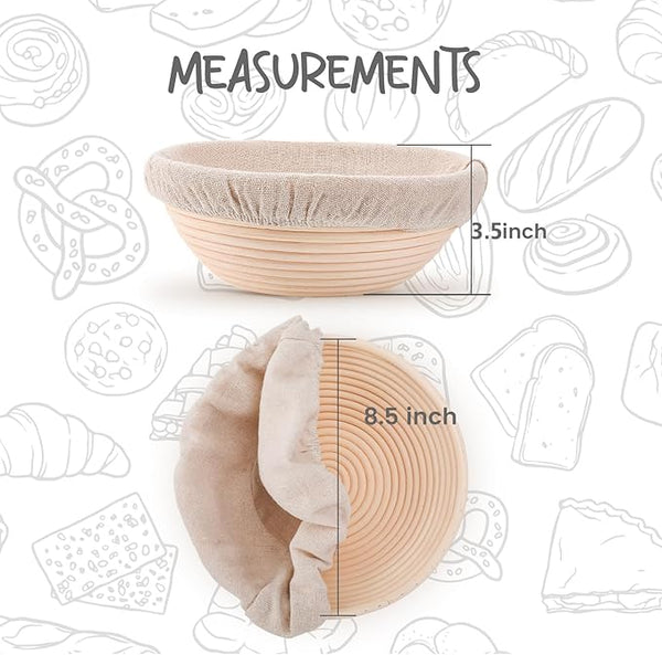 Set of 2 8.5 inch Proofing Bowls