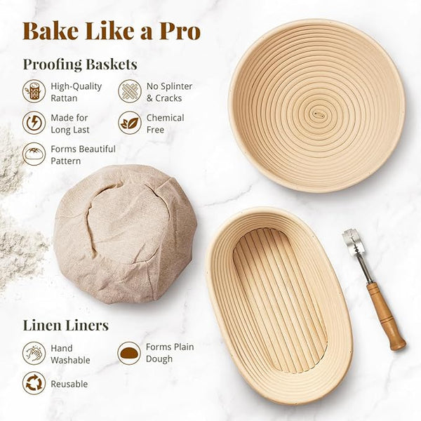 Bread Proofing Basket Set