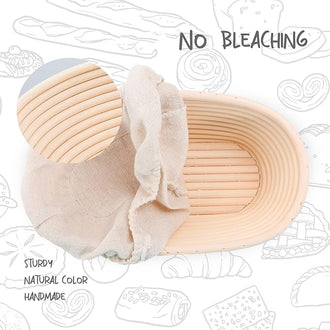 Set of 2 10 inch Oval Proofing Bowls