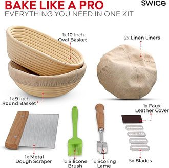 9-Inch Round & 10-Inch Oval Banneton Kit